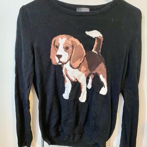 The Limited Beagle Graphic Crew Neck Sweater size XS